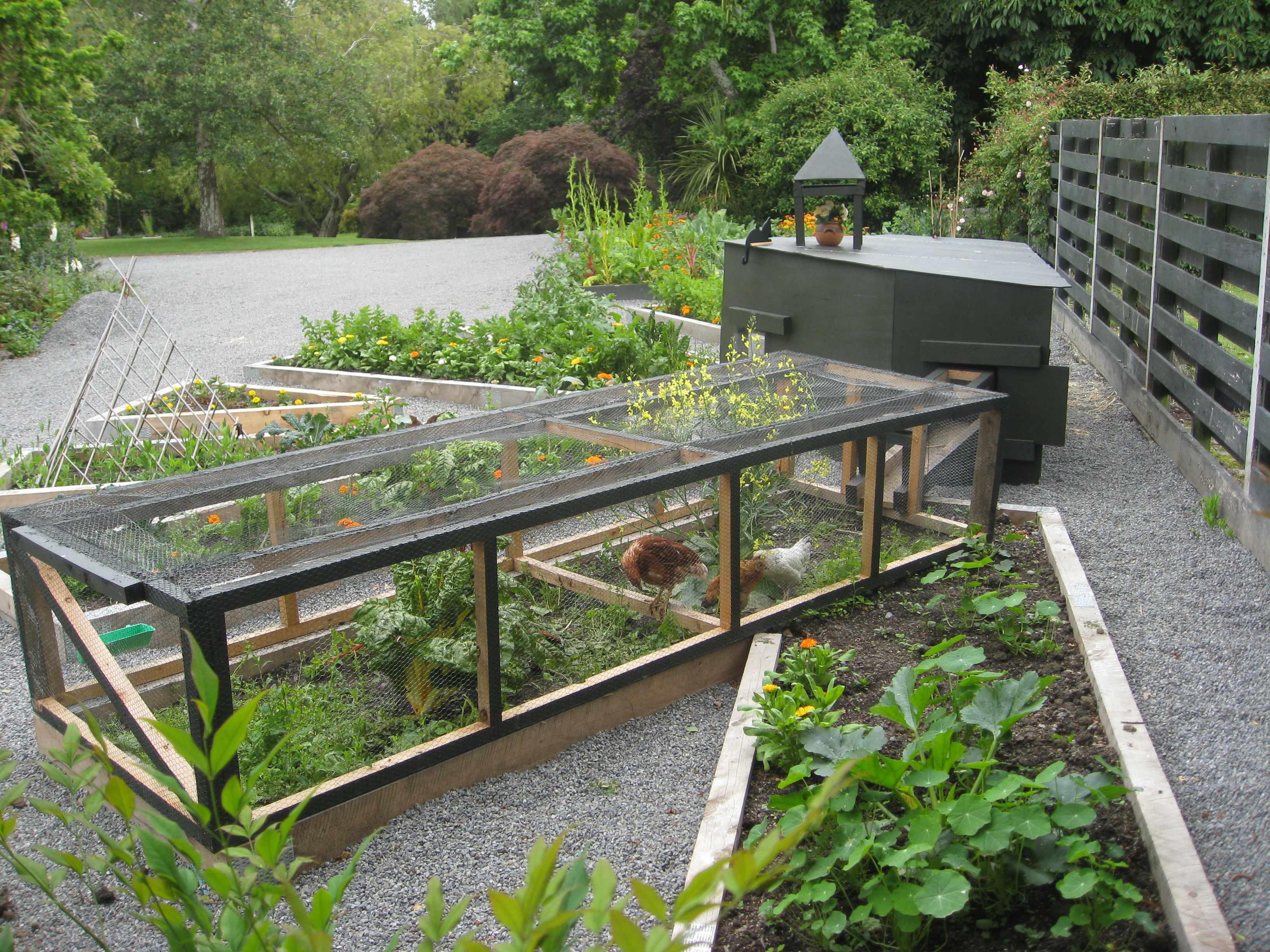 It was built on permaculture principles and is sustainable, organic 